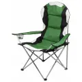 Складное кресло с держателем для бутылок и чехлом Arizone зеленое 42-606001