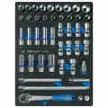 Набор торцевых головок 3/8 с принадлежностями, ложемент, 44 предмета KING TONY 9-3544MRV