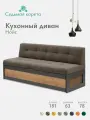 Кухонный диван Нойс 181х63х78 см. Дуб Крафт Золотой К31 прямой раскладной диван со спальным местом Светло-коричневый Велюр