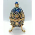 Яйцо Фаберже 4977 с короной синее