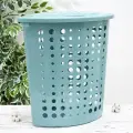 Корзина для белья Martika угловая, с крышкой, Молетта, 45 л, 40х51х54 см, цвет бирюзовый (5365584)