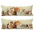 Подушка Декоративная Гобеленовая двусторонняя 32х85 Доброе-недоброе утро Собаки НД