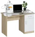 Стол письменный с тумбой Джаз СП1 Дуб сонома/Белый