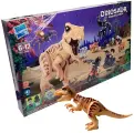 Большой набор фигурок животных формата лего, Тираннозавр со звуком, Zuanma 049-2