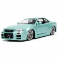 Коллекционная модель Ниссан Скайлайн Fast & Furious 2002 Nissan Skyline GT-R R34 (Green)32608 1:24 масштаб
