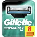 Сменные кассеты Gillette Mach 3, для бритья, с 3-мя лезвиями, 8 штук