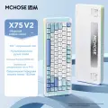 Механическая клавиатура MCHOUSE X75V2, 8000 мАч, Liuguang ice cream switch, синий