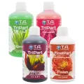 Комплект удобрения для мягкой воды / TriPart Grow + Bloom + MicroSW + FinalPart Finish, 500 мл / Terra Aquatica