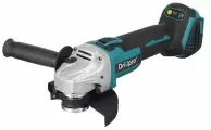 Шлифмашина угловая аккумуляторная бесщеточная (УШМ, болгарка) Drillpro, 125 мм, регулировка оборотов, без АКБ и ЗУ, совместима с АКБ Makita 18V LTX