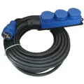 Удлинитель силовой 3 гнезда синий IP44 КГ тп-ХЛ 2х1,5 150м