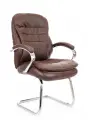 Кресло руководителя Everprof Valencia CF, обивка-Экокожа, цвет-коричневый