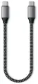 Кабель Satechi 100W USB-C to USB-C (0.25м) для зарядки и передачи данных, Серый, ST-TCC10M