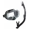 Комплект для плавания TUSA IMPREX 3-D DRY, черный, маска+трубка