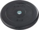 Диск обрезиненный Starfit BB-202 d=26 мм, стальная втулка, черный, 5 кг