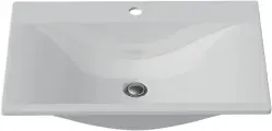 Мебельная раковина Madera Pulsus 70 встраиваемая, из искусственного мрамора, раковина для ванной, белая, прямоугольная