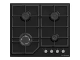 Варочная поверхность Kuppersberg варочная поверхность Kuppersberg/ варочная поверхность Kuppersberg, газовая, High-Tech, 61 см, автоматический электроподжиг, газ-контроль, механическое управление, конфорки REMAY, цвет черный, цвет фурнитуры черный/нержаве