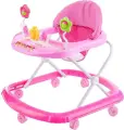 Ходунки детские музыкальные Бабочка с цветочками Oubaoloon 902-B-1 , 7 колес, до 12 кг, в пакете