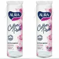 AURA Ватные диски, 100 шт - 2 уп.