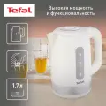 Чайник электрический Tefal Snow KO330130 1,7 л, с фильтром от накипи, 2400 Вт, белый