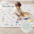 331902, Коврик детский игровой Soft Floor массажный, развивающий, рельефный, непромокаемый, с чехлом, тераццо