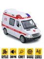 Масштабная модель - Скорая помощь масштаб 1:32 - свет и звук- инерционный механизм