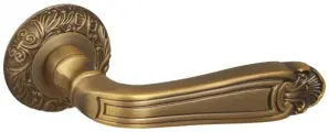 Ручка дверная межкомнатная Fuaro Louvre SM AB-7 матовая бронза