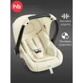 Автолюлька для новорожденных Happy Baby Skyler V2, с анатомическим вкладышем, группа 0+ (0-13 кг), молочная