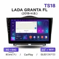 Магнитола Лада Гранта fl фл MEKEDE TS18 4-64 Гб 8ядер с сим / Автомагнитола android Lada Granta fl