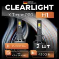 Комплект ламп LED Clearlight X-treme PRO H1 90W 15000lm (2 шт.), 4300K