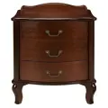 Тумбочка прикроватная Джульетта 3 ящ. (орех) Вис