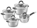 Набор посуды Rondell Flamme RDS-040 нержавейка, 8 предметов, без покрытия