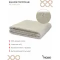 Полотенце банное 70х140 см махровое для тела бежево-серого цвета Essential Tkano TK25-BT0003