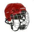 Шлем игрока хоккейный защитный с маской CCM HTC 70 SR RD, размер S (52.5-57 см), взрослый, красный