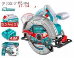 Дисковая пила TOTAL TSLI18513 Li-Ion 20V диск 185мм (1АКБ 5а и ЗУ)