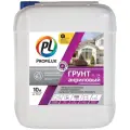 Грунтовка Profilux PL-17A акриловая для наружных и внутренних работ, 10 кг, 10 л, бесцветный