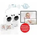 Видеоняня Малышарики, Крошик Ramili Baby RV100X2KROSH Wi-Fi 2K, с креплениями