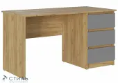 Письменный стол Бостон СП-001 ЛДСП Дуб крафт золотой/Серый Шифер (Стиль)