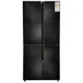 Холодильник Ginzzu NFK-500 Black glass, черный
