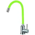 Смеситель для кухни Solone с высоким гибким изливом, зеленый EZA4-F090GN