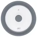 Крышка стеклянная Gipfel Gium 1029, круглая, диаметр 24/26/28 см, серый/прозрачный