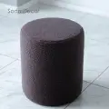 Пуфик в прихожую и спальню, для туалетного столоки, букле, барашек, soda decor, коричневый