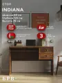 Стол письменный Indiana JBIU2S (Дуб саттер) Black Red White 78/120/65 3 уп.