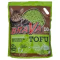 Наполнитель brava тофу 10л зеленый чай