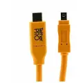 Кабель Tether Tools TetherPro USB-C to 2.0 Mini-B 8-Pin 4.6m Orange [CUC2615-ORG]