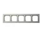 LIREGUS Рамка Пятиместная Алюминиевая (Универсальный Монтаж) LIREGUS EPSILON