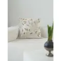 Подушка декоративная, 50х50 см, вельвет/бисер, бежевая, Ветви, Print, Kuchenland
