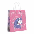 Подарочный пакет ND Play большой Единорог розовый, 335х406х155 мм (300089)