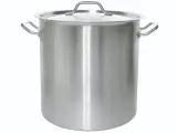 Котел 30 л, нержавеющая сталь, тройное дно, диаметр 37 см — надёжность серии HoReCa, металлическая крышка