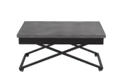 Стол универсальный трансформируемый Калифорния андрэ Loft ЛДСП Терраццо/Черный