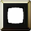 Рамка 1 пост. Цвет Латунь/Чёрный. Gira ClassiX. 0211632